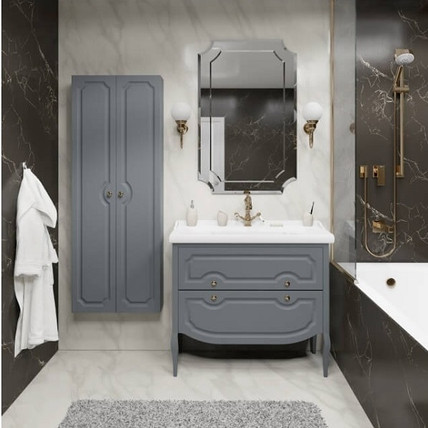 Тумба с раковиной Firenze CG 90 с ящиками (8 цветов на выбор)